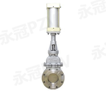 氣動不銹鋼暗桿刀閘閥DMZ673W