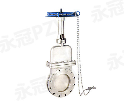 鏈輪暗板刀型閘閥