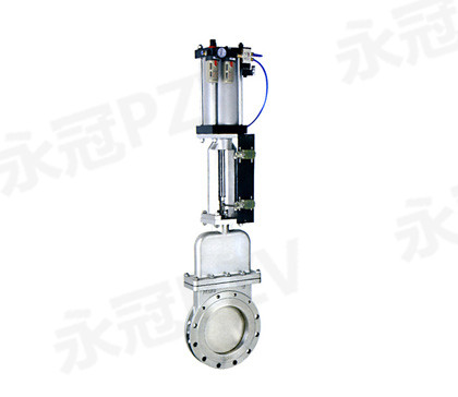 氣動暗板刀型閘閥